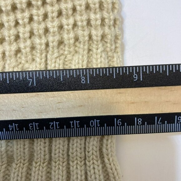 Frye & Co NWT Thermal Knit Beanie w/ Cuff  Lined Butter Creamy Tan Hat-O… - Picture 11 of 11